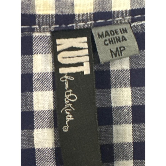 KUT from the Kloth‎ Gingham Button Down Shirt Long Sleeve Career MP - Picture 3 of 5